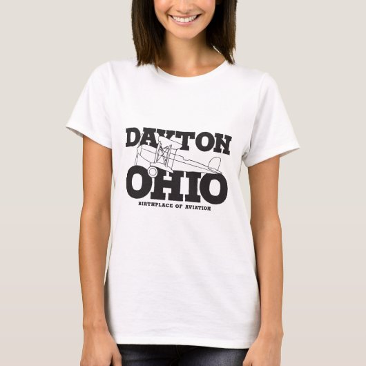 Dayton Ohio Art Geburtsort von Luftfahrt T-Shirt (Vorderseite)