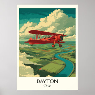 Dayton Ohio Aviation Birthplace Wright Brothers Poster