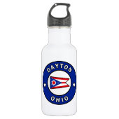 Dayton Ohio Edelstahlflasche (Vorderseite)
