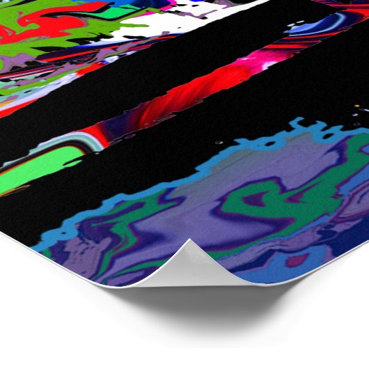 Dayton, Ohio in Graffiti Poster (Ecke)