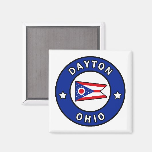 Dayton Ohio Magnet (Vorderseite/Rückseite)