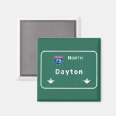 Dayton Ohio oh Interstate Highway Freeway : Magnet (Vorderseite/Rückseite)