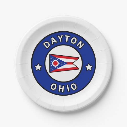 Dayton Ohio Pappteller (Vorderseite)