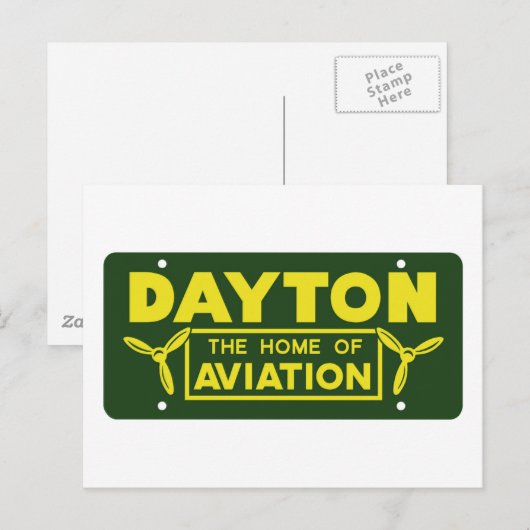 Dayton Ohio Postkarte (Vorne/Hinten)