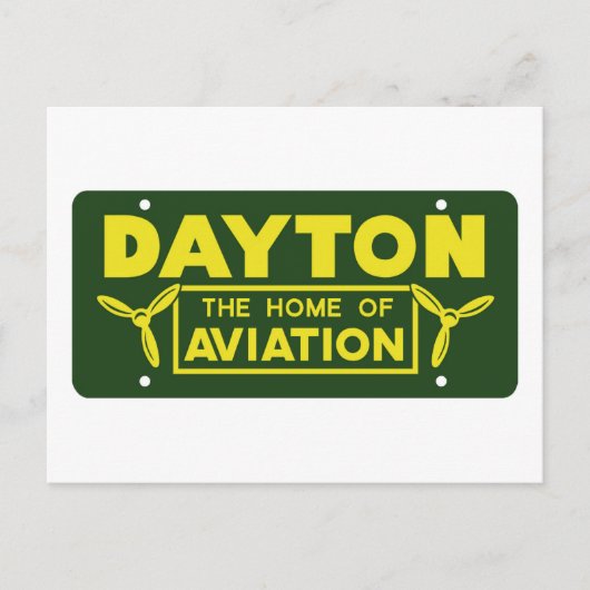 Dayton Ohio Postkarte (Vorderseite)
