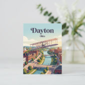 Dayton, Ohio Postkarte (Stehend Vorderseite)