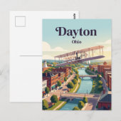 Dayton, Ohio Postkarte (Vorne/Hinten)