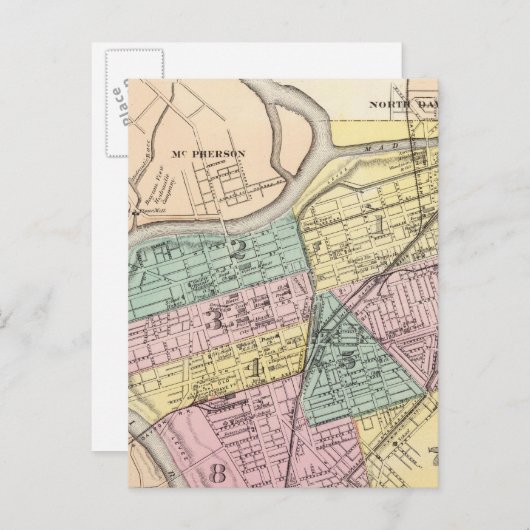 Dayton, Ohio Postkarte (Vorne/Hinten)