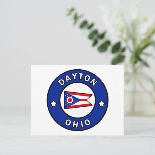 Dayton Ohio Postkarte (Stehend Vorderseite)