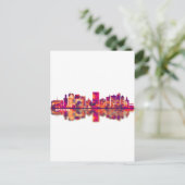 Dayton Ohio Skyline Feiertagspostkarte (Stehend Vorderseite)
