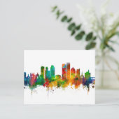 Dayton Ohio Skyline Postkarte (Stehend Vorderseite)