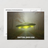 DAYTON OHIO SPACESHIP UFO ART Postkarten (Vorne/Hinten)