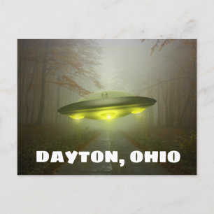 DAYTON OHIO SPACESHIP UFO ART Postkarten