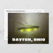 DAYTON OHIO SPACESHIP UFO ART Postkarten (Vorne/Hinten)