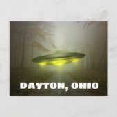 DAYTON OHIO SPACESHIP UFO ART Postkarten (Vorderseite)