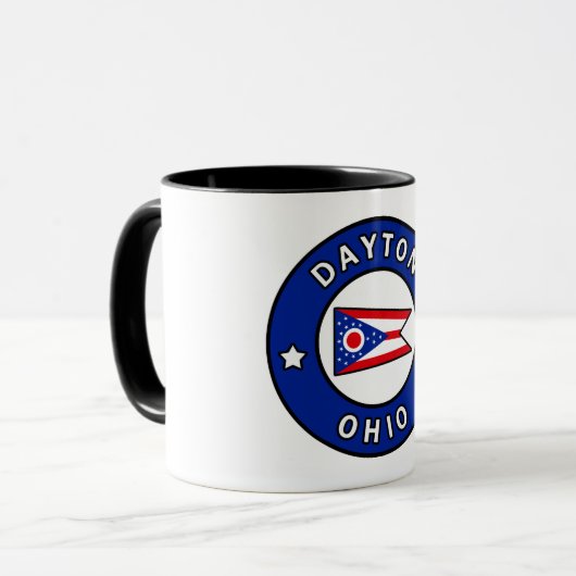 Dayton Ohio Tasse (Vorderseite Links)