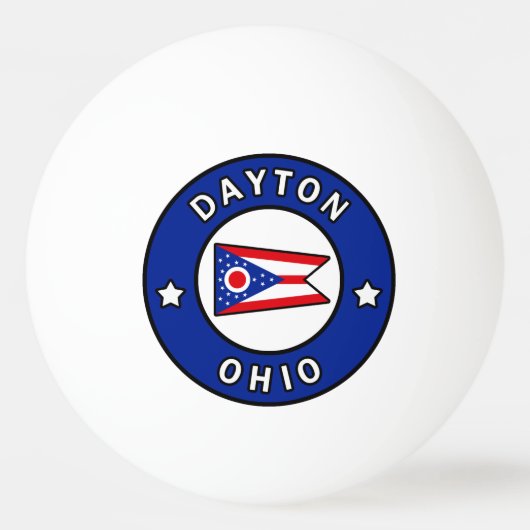 Dayton Ohio Tischtennisball (Vorderseite)