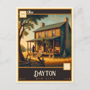 Dayton, Ohio VINTAG Postkarte