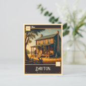 Dayton, Ohio | VINTAG Postkarte (Stehend Vorderseite)