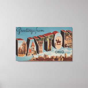 Dayton, OhioLarge Letter ScenesDayton, OH Leinwanddruck