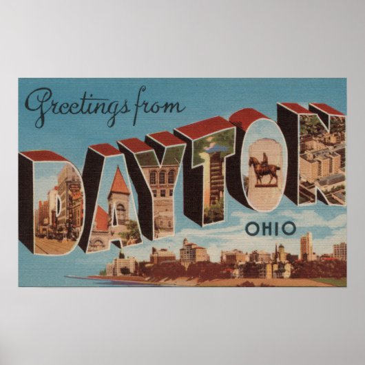 Dayton, OhioLarge Letter ScenesDayton, OH Poster (Vorne)