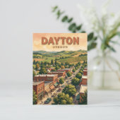 Dayton Oregon Postkarte (Stehend Vorderseite)