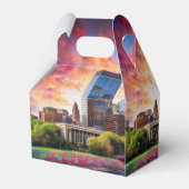 Dayton Skyline Abstrakt Art Geschenkschachtel (Rückseite)