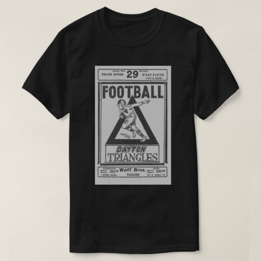 Dayton Triangle Football Sticker T-Shirt (Design vorne)