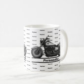 Daytona Beach Bike Week Biker Black and White Cool Kaffeetasse (VorderseiteRechts)