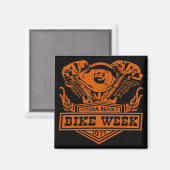 Daytona Beach Bike Week Motor 2 Magnet (Vorderseite/Rückseite)