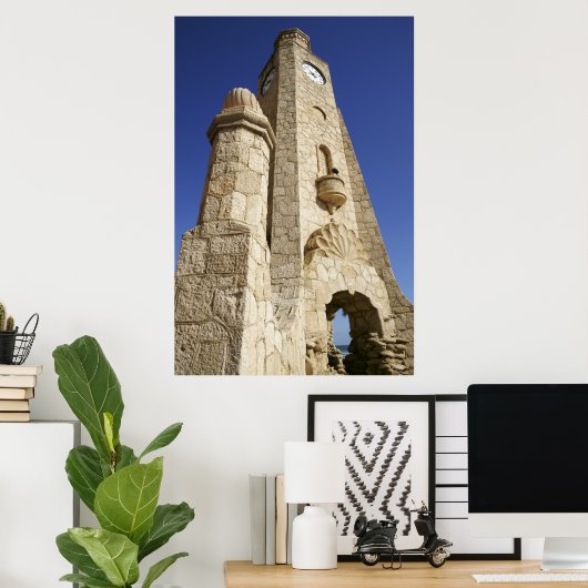 Daytona Beach Clock Tower 2 Poster (Heimbüro)