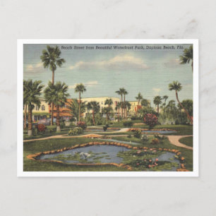 Daytona Beach FL, Beach Street View, 1950 Inspirie Postkarte