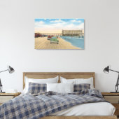 Daytona Beach, FL - Beach View Pier Casino Leinwanddruck (Insitu (Schlafzimmer))