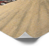 Daytona Beach, FL - Beach View Pier Casino Poster (Ecke)