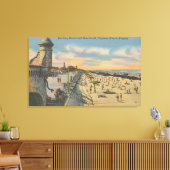 Daytona Beach, FL - Boardwalk View Beach Leinwanddruck (Insitu (Wohnzimmer))