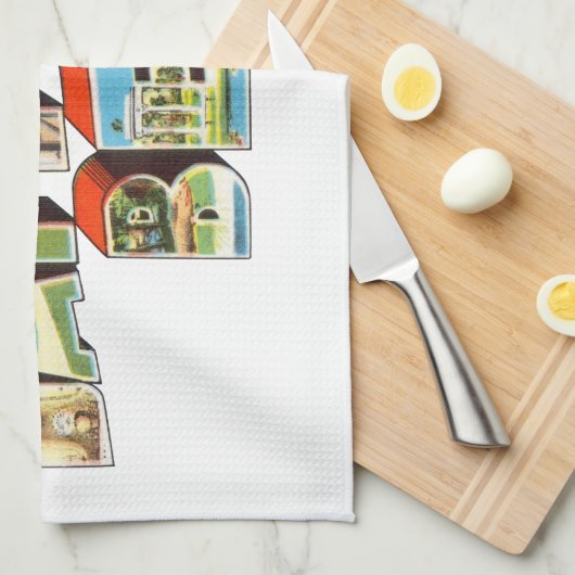 Daytona Beach FL Geschirrtuch (Viertel Falte)