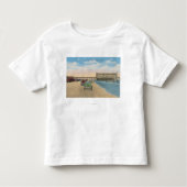 Daytona Beach, FL - Strand-Ansicht des Kleinkind T-shirt (Vorderseite)