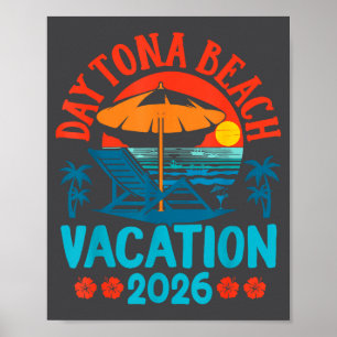 Daytona Beach Florida 2026 Familienurlaub Sommer  Poster