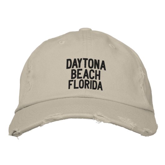 Daytona Beach, Florida bestickte Cap Bestickte Baseballkappe (Vorderseite)