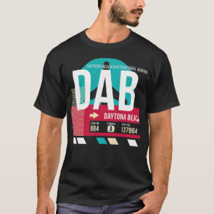 Daytona Beach Florida DAB Airport Code Gepäckanhän T-Shirt