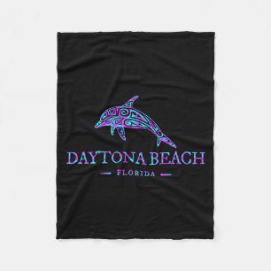 Daytona Beach Florida Delfin Jungen Mädchen Urlaub Fleecedecke