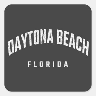 Daytona Beach Florida FL Quadratischer Aufkleber