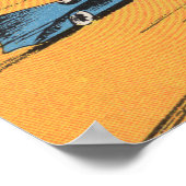 Daytona Beach, Florida - Große Briefmarkenszenen Poster (Ecke)