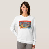Daytona Beach, Florida - große Buchstabe-Szenen T-Shirt (Vorne ganz)