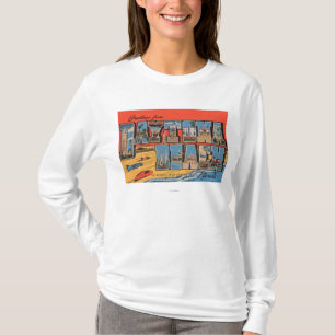 Daytona Beach, Florida - große Buchstabe-Szenen T-Shirt