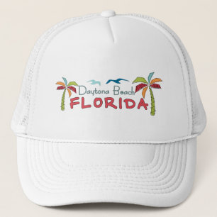 Daytona Beach Florida künstlerische Palmen Truckerkappe