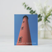 Daytona Beach Florida Lighthouse Postcard Foto FL Postkarte (Stehend Vorderseite)