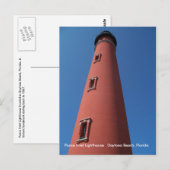 Daytona Beach Florida Lighthouse Postcard Foto FL Postkarte (Vorne/Hinten)