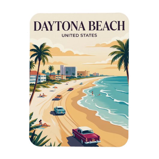 Daytona Beach Florida Magnet (Vertikal)