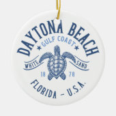 Daytona Beach Florida Paradise Beach Keramik Ornament (Vorne)